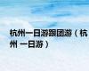 杭州一日游跟团游（杭州 一日游）