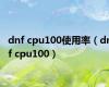 dnf cpu100使用率（dnf cpu100）