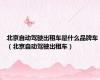 北京自动驾驶出租车是什么品牌车（北京自动驾驶出租车）