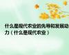 什么是现代农业的先导和发展动力（什么是现代农业）