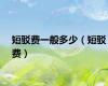 短驳费一般多少（短驳费）