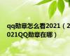 qq勋章怎么看2021（2021QQ勋章在哪）