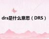 drs是什么意思（DRS）