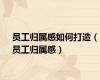 员工归属感如何打造（员工归属感）