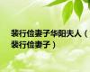 裴行俭妻子华阳夫人（裴行俭妻子）