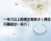 一米八以上的男生有多少（男生只要超过一米八）