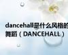 dancehall是什么风格的舞蹈（DANCEHALL）