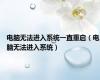 电脑无法进入系统一直重启（电脑无法进入系统）