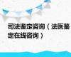 司法鉴定咨询（法医鉴定在线咨询）