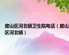 房山区河北镇卫生院电话（房山区河北镇）
