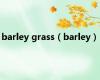 barley grass（barley）