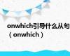 onwhich引导什么从句（onwhich）