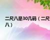 二尺八是30几码（二尺八）