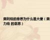 奥利给的意思为什么是大便（奥力给 的意思）