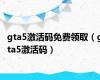 gta5激活码免费领取（gta5激活码）