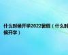 什么时候开学2022暑假（什么时候开学）
