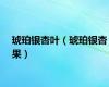 琥珀银杏叶（琥珀银杏果）