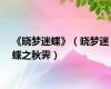 《晓梦迷蝶》（晓梦迷蝶之秋霁）