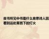 夜书所见中书是什么意思诗人因看到远处篱笆下的灯火