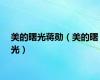美的曙光蒋勋（美的曙光）