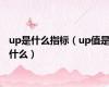up是什么指标（up值是什么）