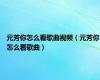 元芳你怎么看歌曲视频（元芳你怎么看歌曲）