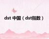 dst 中国（dst指数）