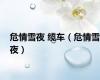 危情雪夜 缆车（危情雪夜）