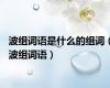 波组词语是什么的组词（波组词语）