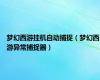 梦幻西游挂机自动捕捉（梦幻西游异常捕捉器）