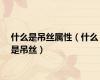 什么是吊丝属性（什么是吊丝）