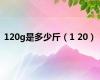 120g是多少斤（1 20）