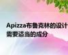 Apizza布鲁克林的设计需要适当的成分