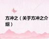 方冲之（关于方冲之介绍）