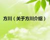方川（关于方川介绍）