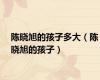 陈晓旭的孩子多大（陈晓旭的孩子）