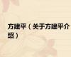 方建平（关于方建平介绍）