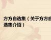 方方自选集（关于方方自选集介绍）