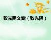 致光阴文案（致光阴）