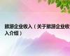 旅游企业收入（关于旅游企业收入介绍）