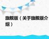 旗舰版（关于旗舰版介绍）