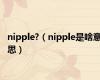 nipple?（nipple是啥意思）