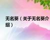无名葵（关于无名葵介绍）