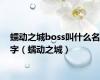 蠕动之城boss叫什么名字（蠕动之城）