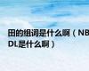 田的组词是什么啊（NBDL是什么啊）