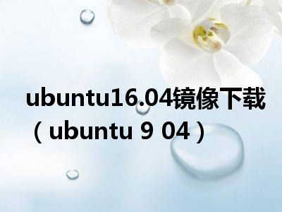 ubuntu16.04镜像下载（ubuntu 9 04）