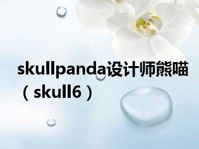 skullpanda设计师熊喵（skull6）