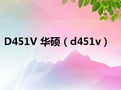 D451V 华硕（d451v）