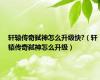 轩辕传奇弑神怎么升级快?（轩辕传奇弑神怎么升级）