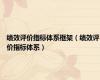 绩效评价指标体系框架（绩效评价指标体系）